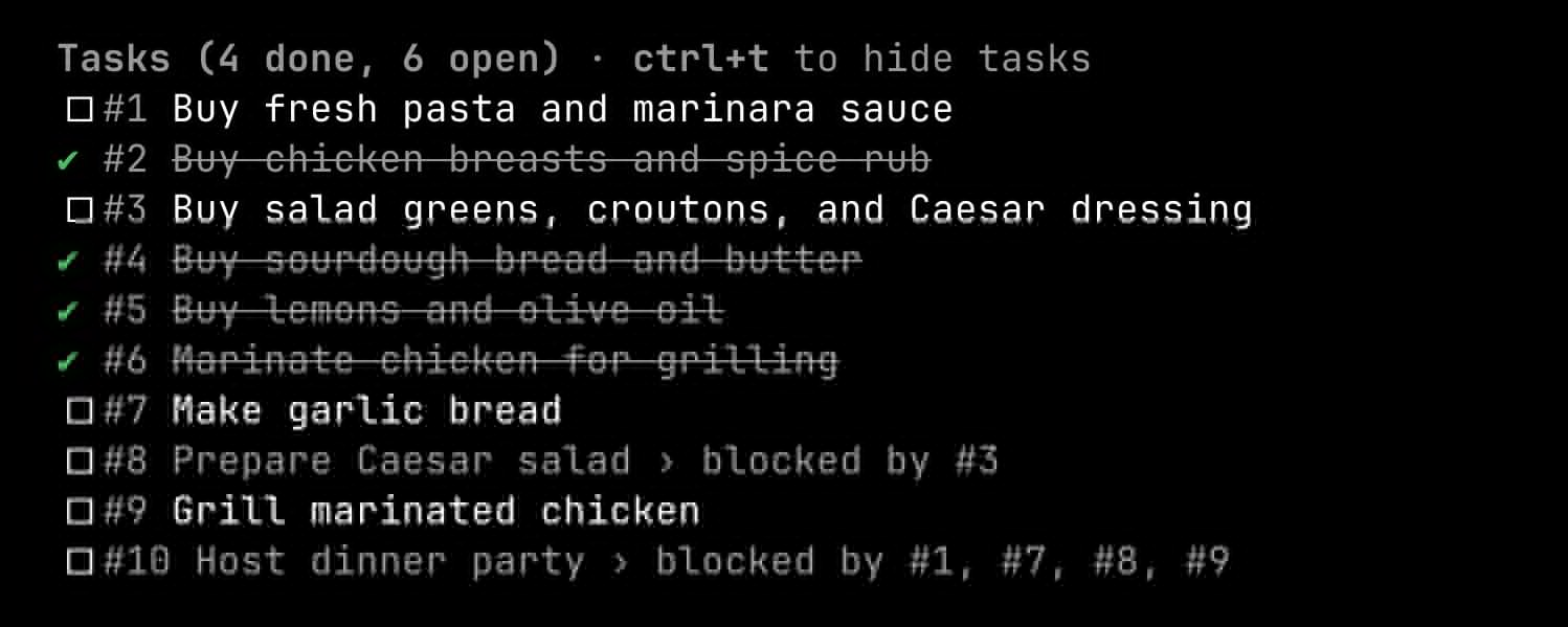 Claude Code tasks